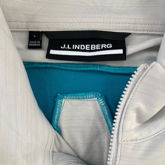 J. Lindeberg Jarvis Mid Layer Large Track Jacket Golf Ski - Picture 5 of 6